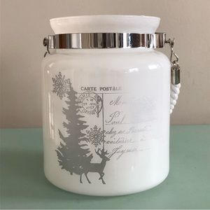 Seasonal Candle Holder with Postal Theme Motif